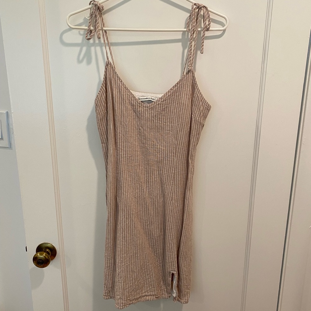 Abercrombie & Fitch striped dress with tie straps